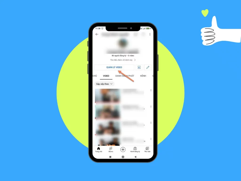 cách xóa Clip bên trên Youtube vì chưng năng lượng điện thoại