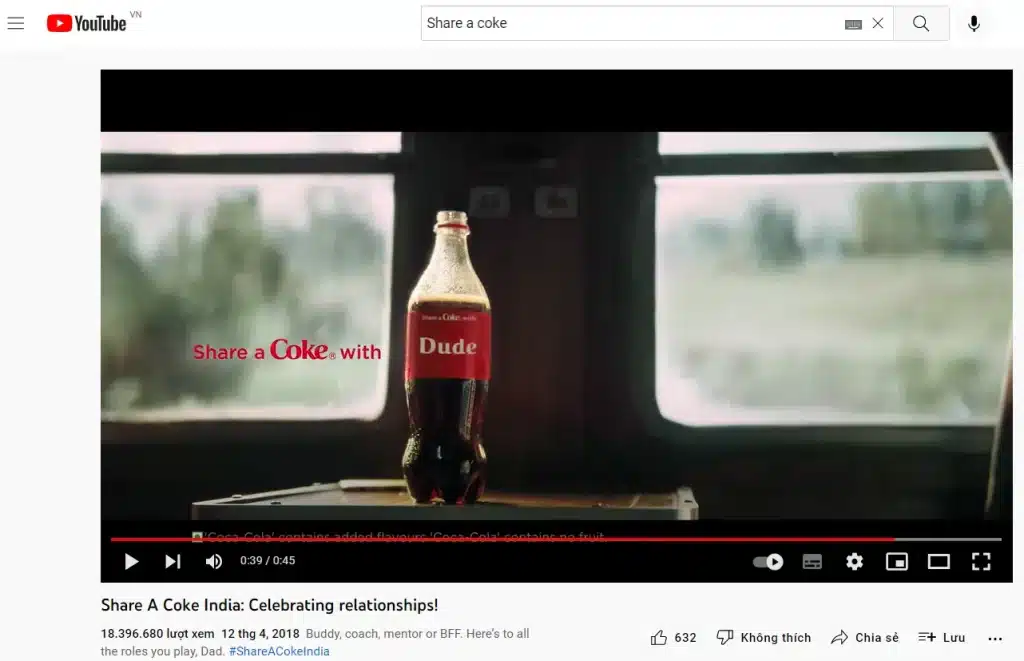 Chiến dịch marketing “Share a coke” của Coca Cola