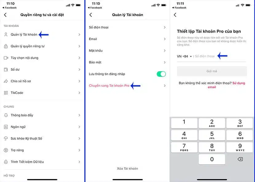 Hướng dẫn nâng cấp tài khoản tiktok lên Pro