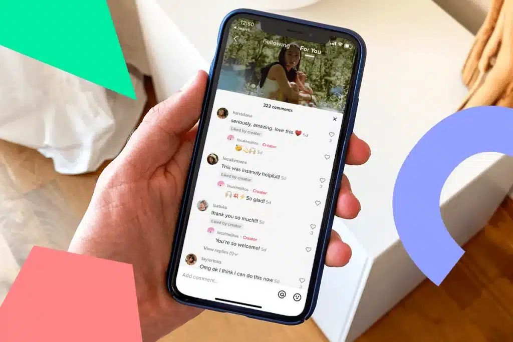 Tương tác với các comment của người xem trên Tiktok giúp tăng tương tác tiktok