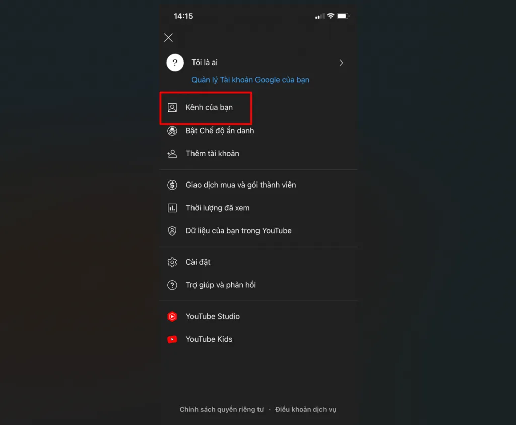 Cách đổi ảnh bìa YouTube trên điện thoại
