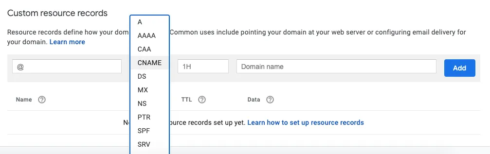 Bản ghi CNAME được dùng để đặt bí danh cho tên domain này bằng một cái tên miền khác