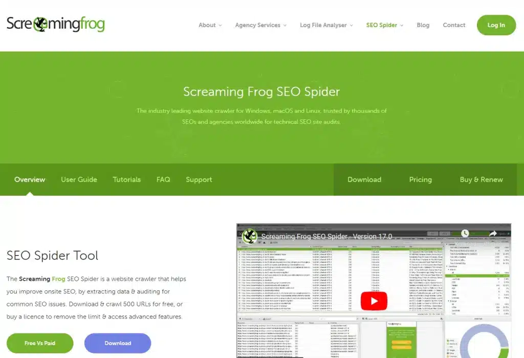 Công cụ hỗ trợ kiểm tra Outbound link -  Screaming Frog