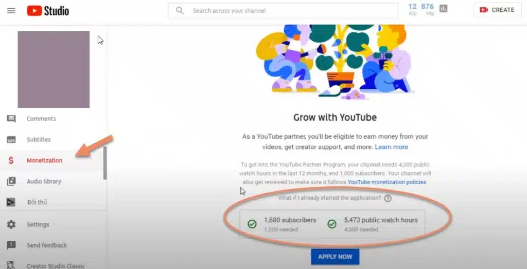 cách đăng ký tài khoản Adsense cho YouTube