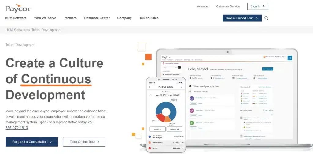 Phần mềm Paycor Talent Development PTD