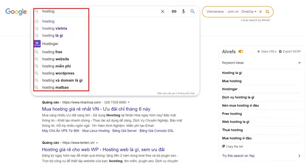 Cách sử dụng Google Search Box