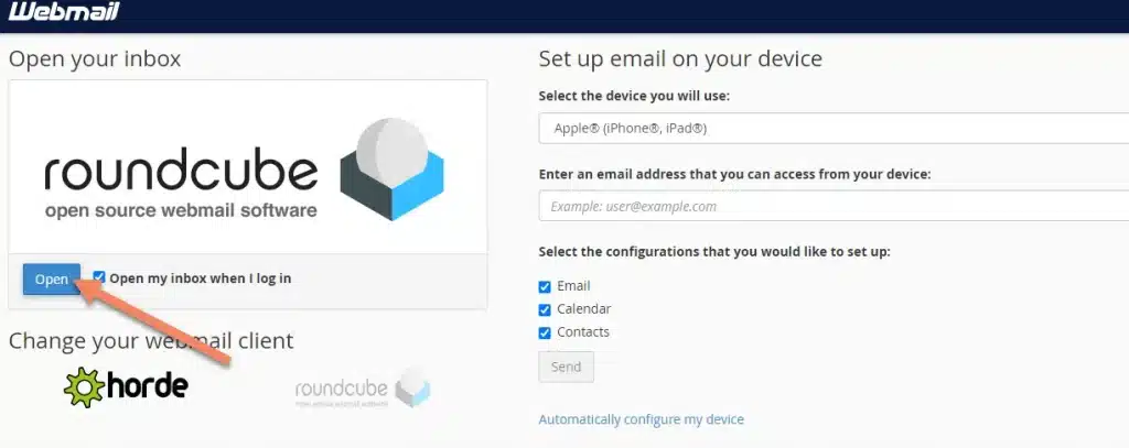 Cách sử dụng Webmail để nhận và gửi mail