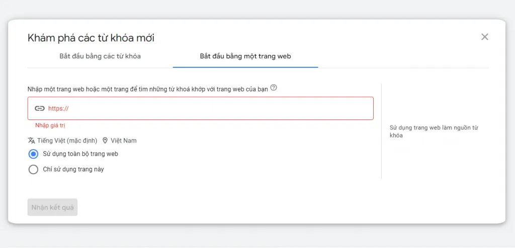 Khám phá các từ khóa mới – Discover New Keywords