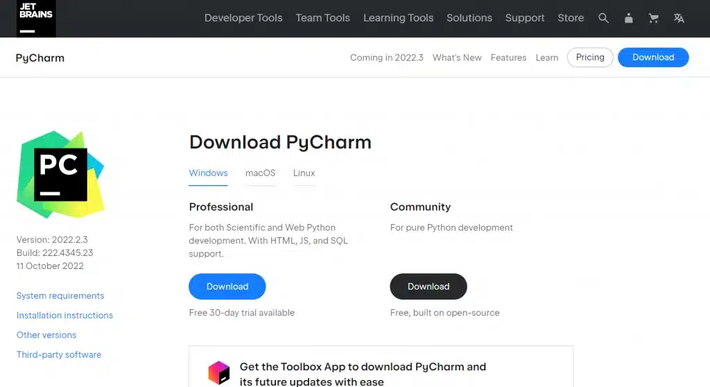 Pycharm - Phần mềm lập trình viết code 