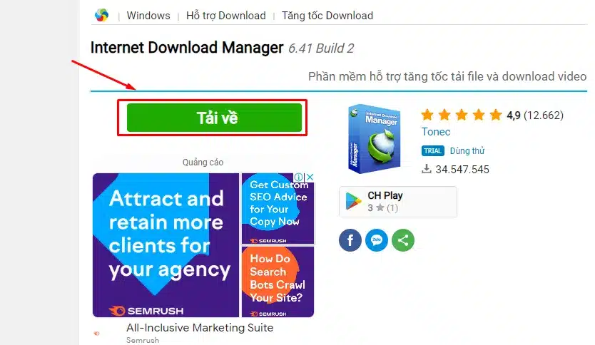 Tải và cài đặt phần mềm Download Manager