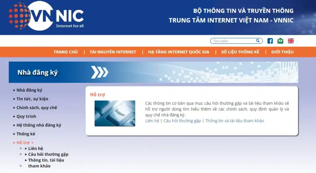 Dịch vụ chăm sóc khách hàng của nhà VNNIC