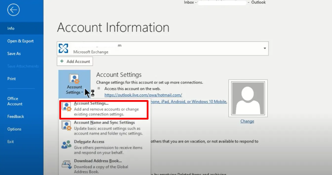 Có cách nào đăng xuất Outlook trên Acer Aspire không?
