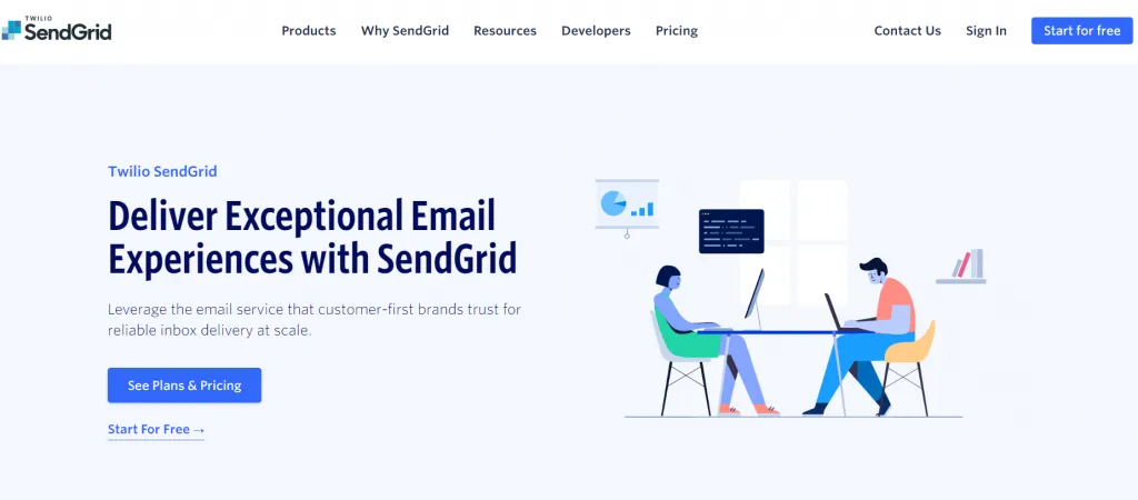 SendGrid - Nhà cung cấp Mail Server Free hiện nay