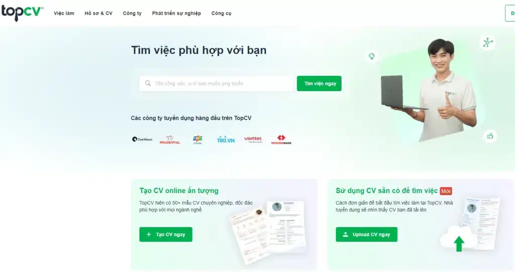 Top CV là ví dụ cho Multi-sided Platform