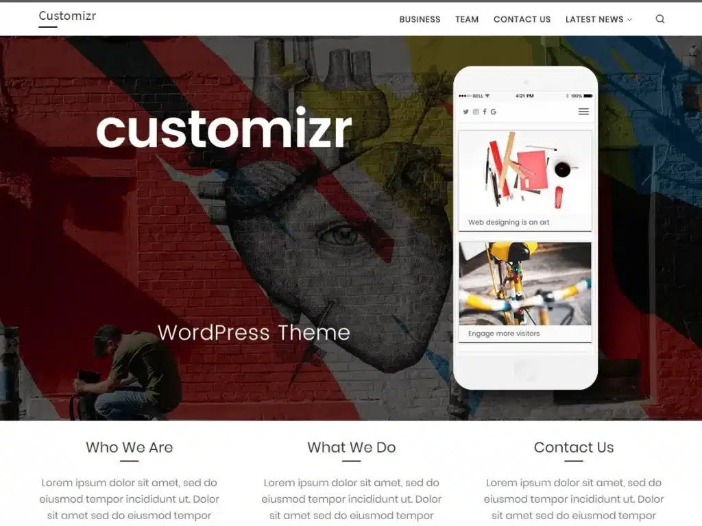 Theme WordPress Customizr
