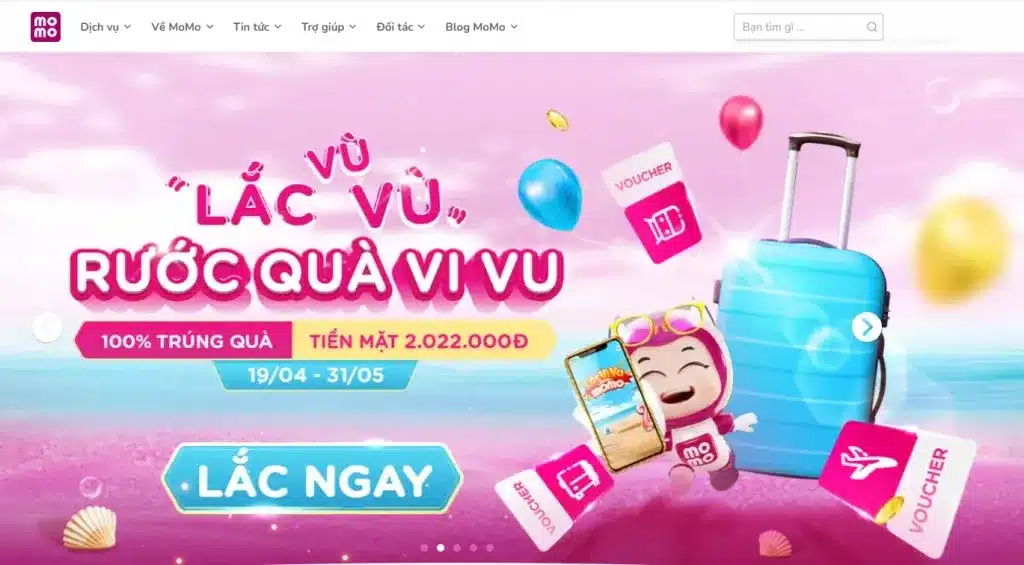 ví năng lượng điện tử momo