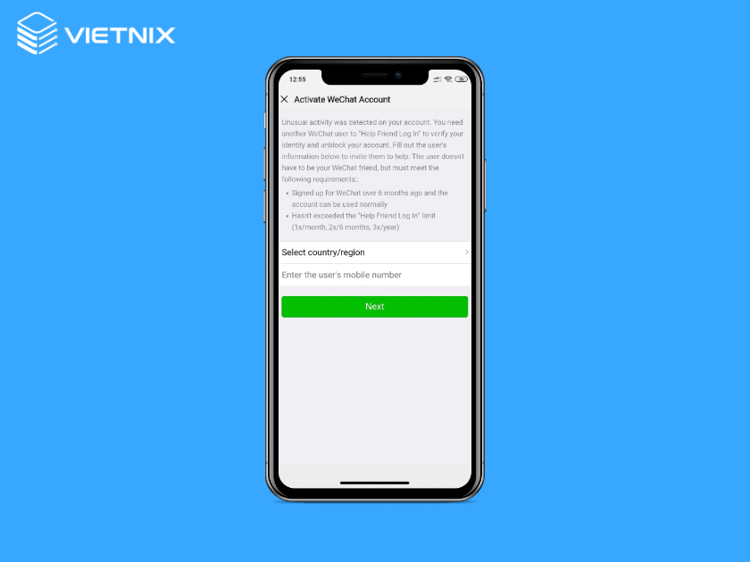 Cách há khóa thông tin tài khoản WeChat