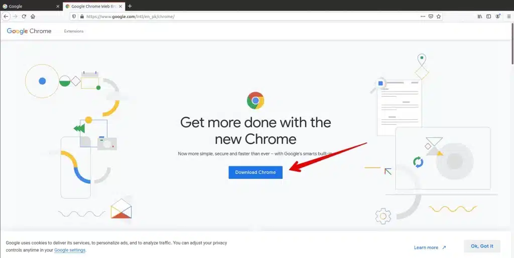 Cài Chrome trên Ubuntu bằng đồ họa