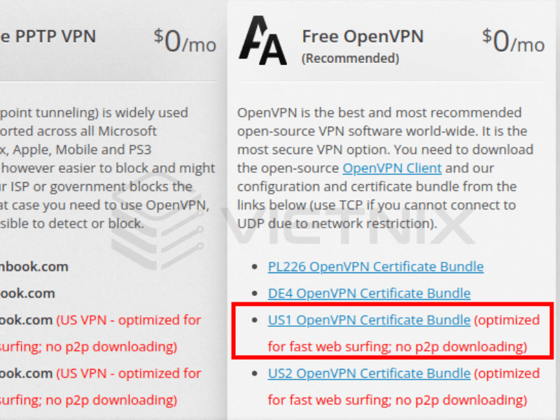 Tải file cấu hình VPNbook về để nhập vào phần mềm OpenVPN