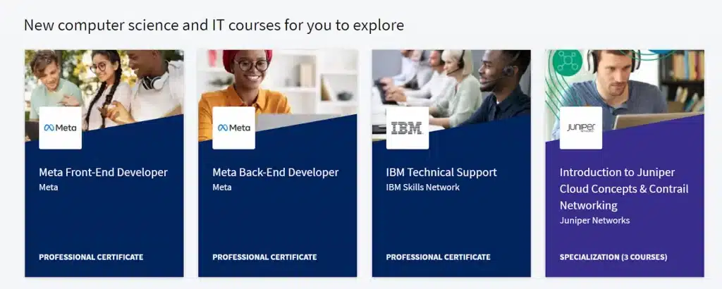 Coursera có đa dạng khoá học cho mọi trình độ