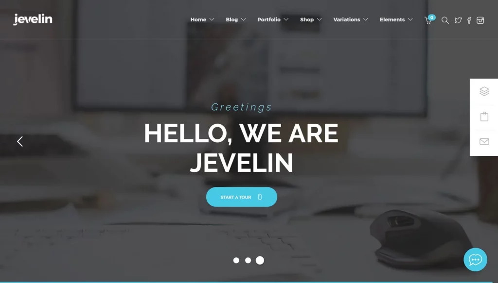 Agency WordPress theme - Jevelin