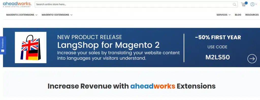 Tiện tihcs mở rộng AheadWorks giúp Magento viết blog miễn phí