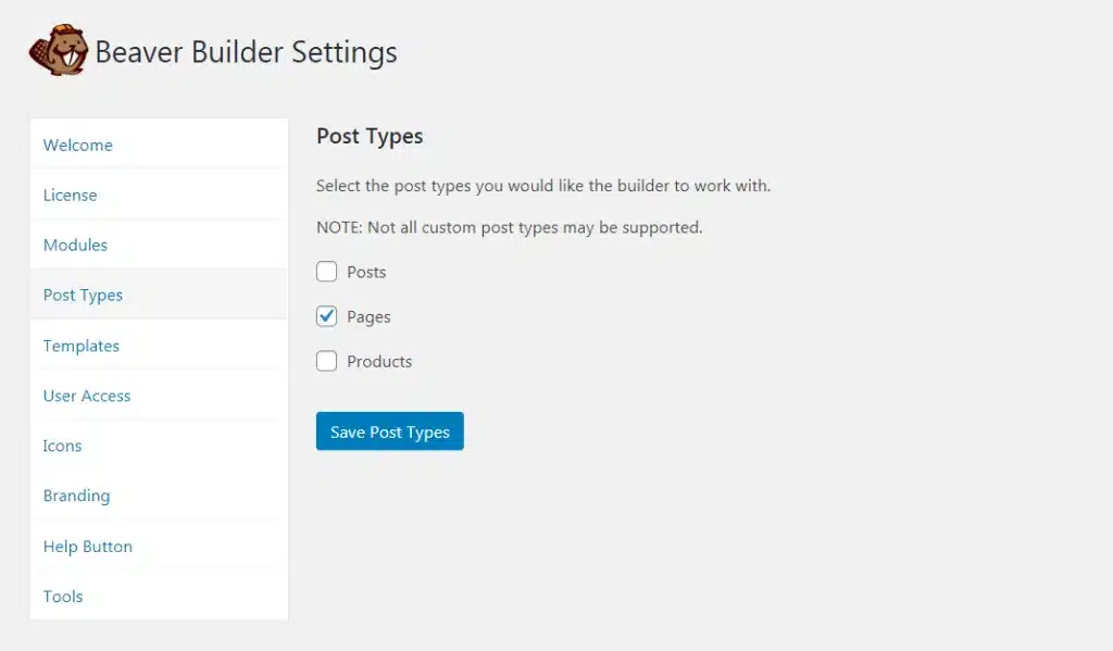 Beaver Builder Settings