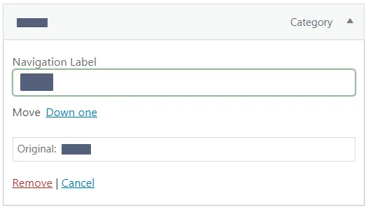 Chỉnh sửa menu navigation trong WordPress