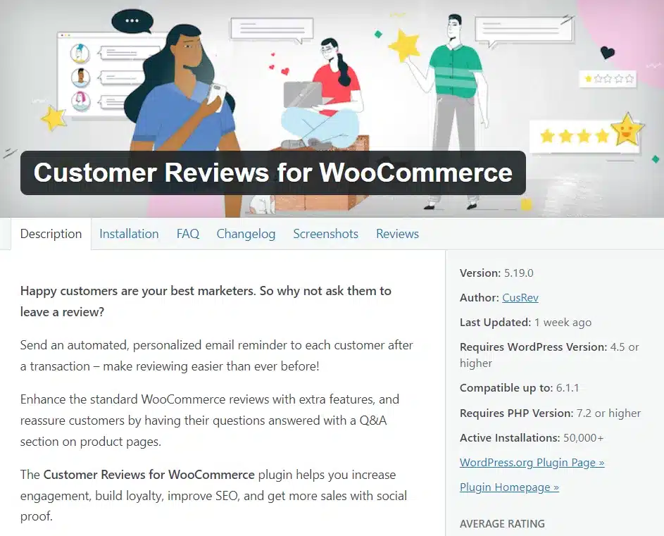 Customer Reviews for WooCommerce