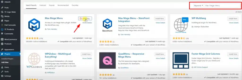 Download Plugin Max Mega Menu