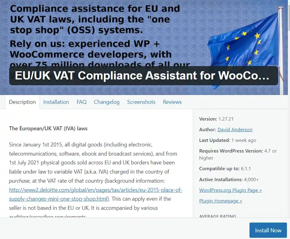 EU/UK VAT Compliance Assistant for WooCommerce