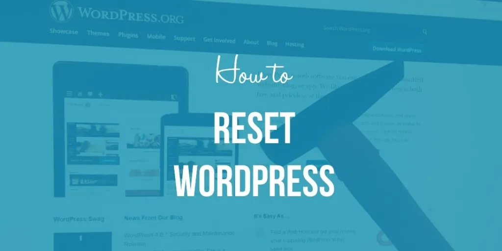Bạn không nên reset website khi chỉ thay đổi một phần của trang web