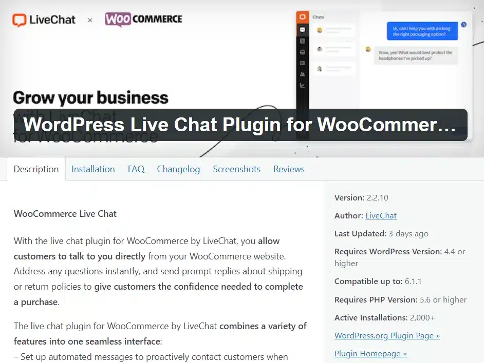 Plugin sản phẩm WordPress - Live Chat