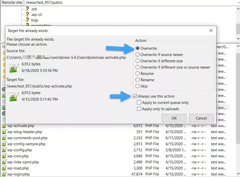 Cập nhật phần mềm WordPress cốt lõi