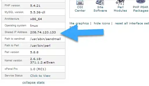 Tìm địa chỉ IP của máy lưu trữ web
