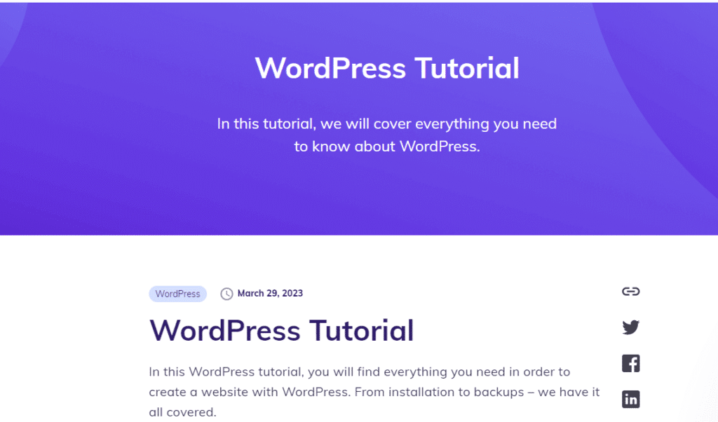 Hostinger.com WordPress Tutorials