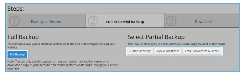 Hướng dẫn backup database và restore WordPress