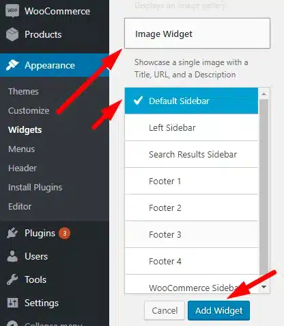 Add Widget