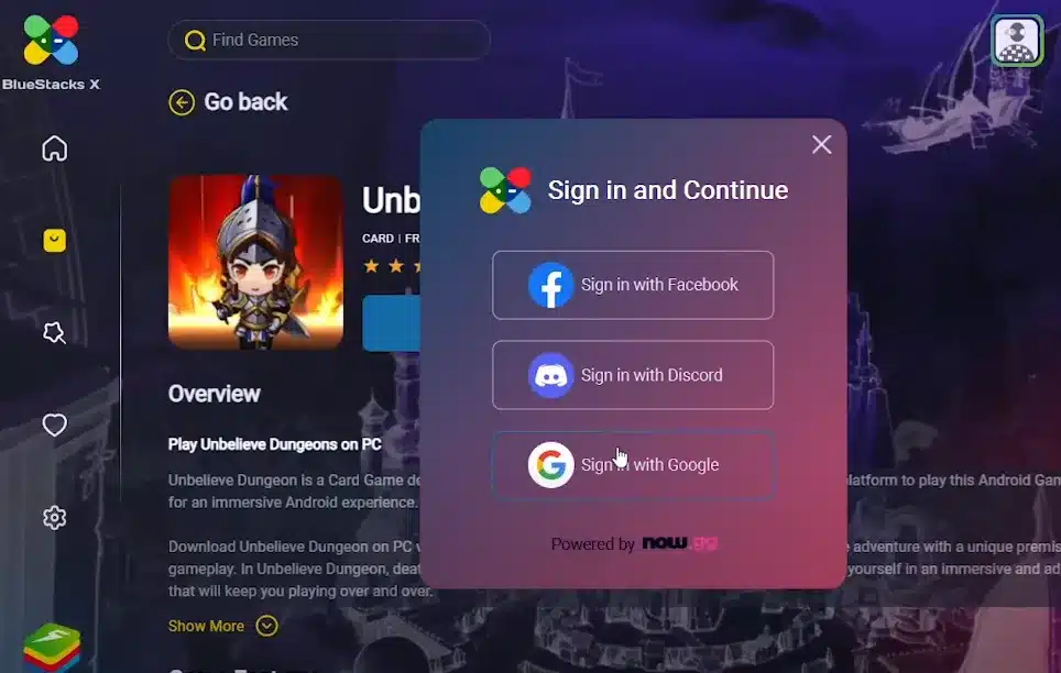 Play on Cloud bluestacks X