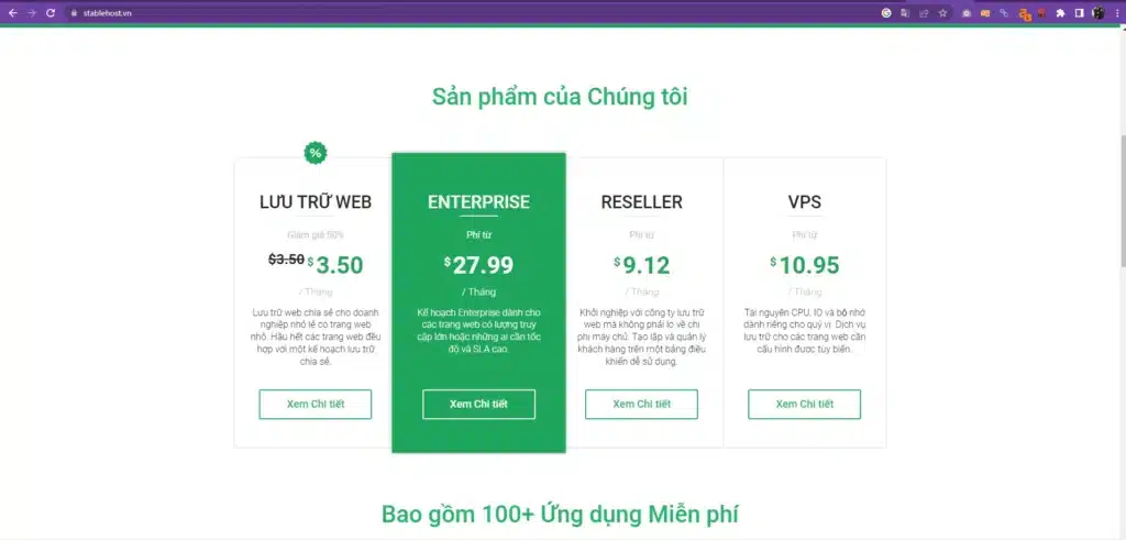 Dịch vụ StableHost
