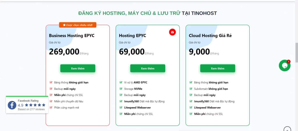 dịch vụ TinoHost