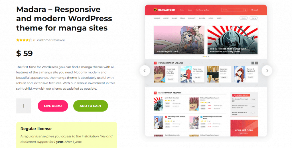 Tiến hành cài đặt Themes truyện cho WordPress