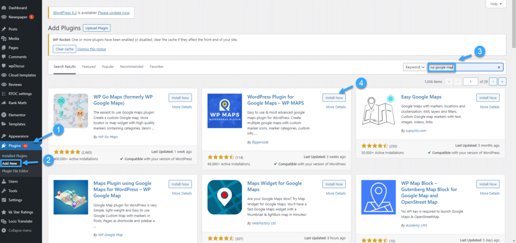 Cách thêm plugin WP Google Maps vào WordPress