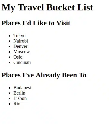 Giao diện hiển thị hai list place trên ứng dụng