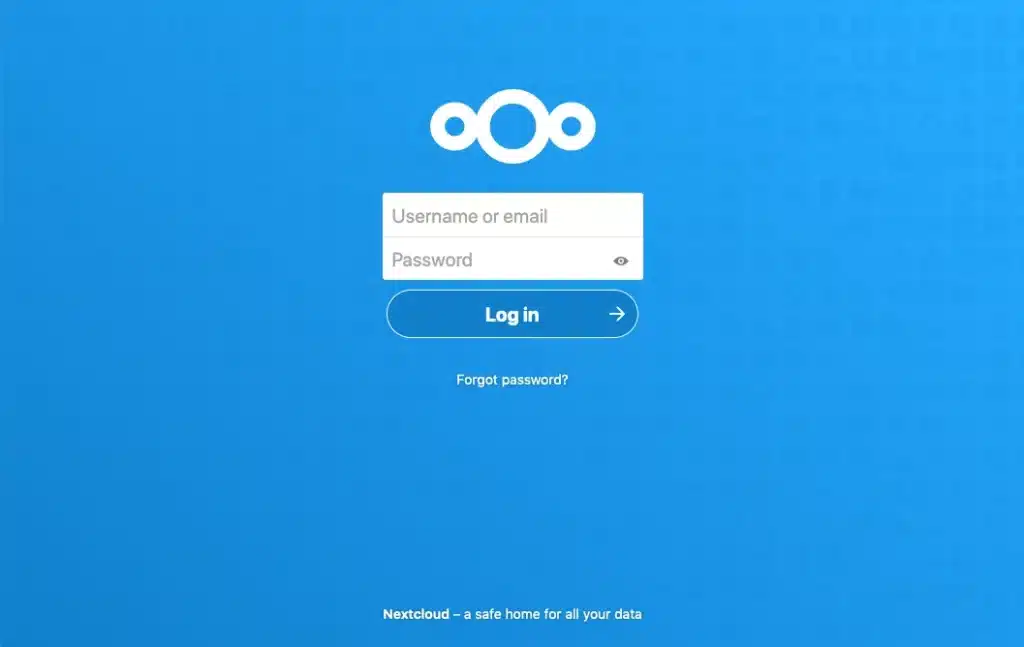 Nextcloud Log in