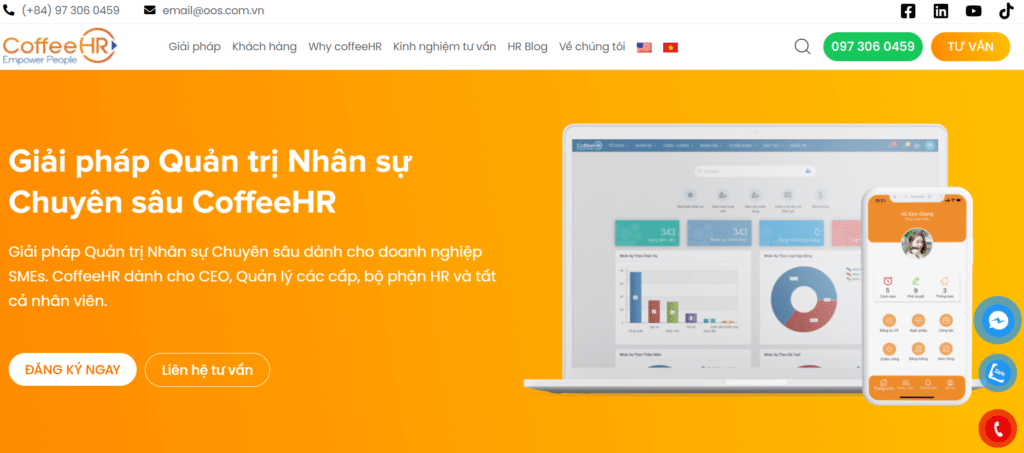 Phần mềm quản lý nhân sự CoffeeHR