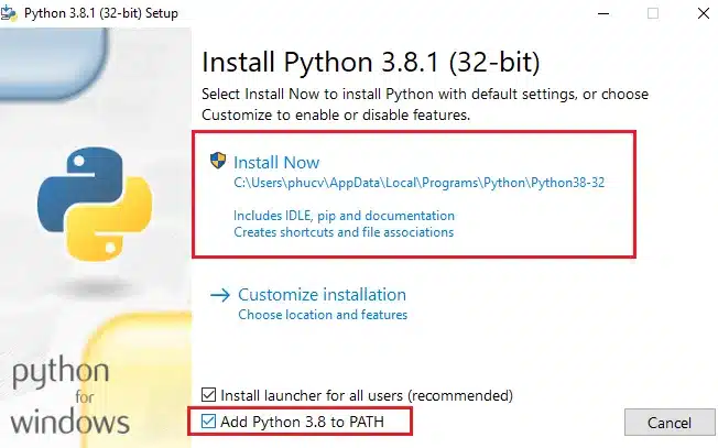Python là gì? Ứng dụng thực tế của ngôn ngữ lập trình Python 32 buoc 4 cai dat python cho window.png 1