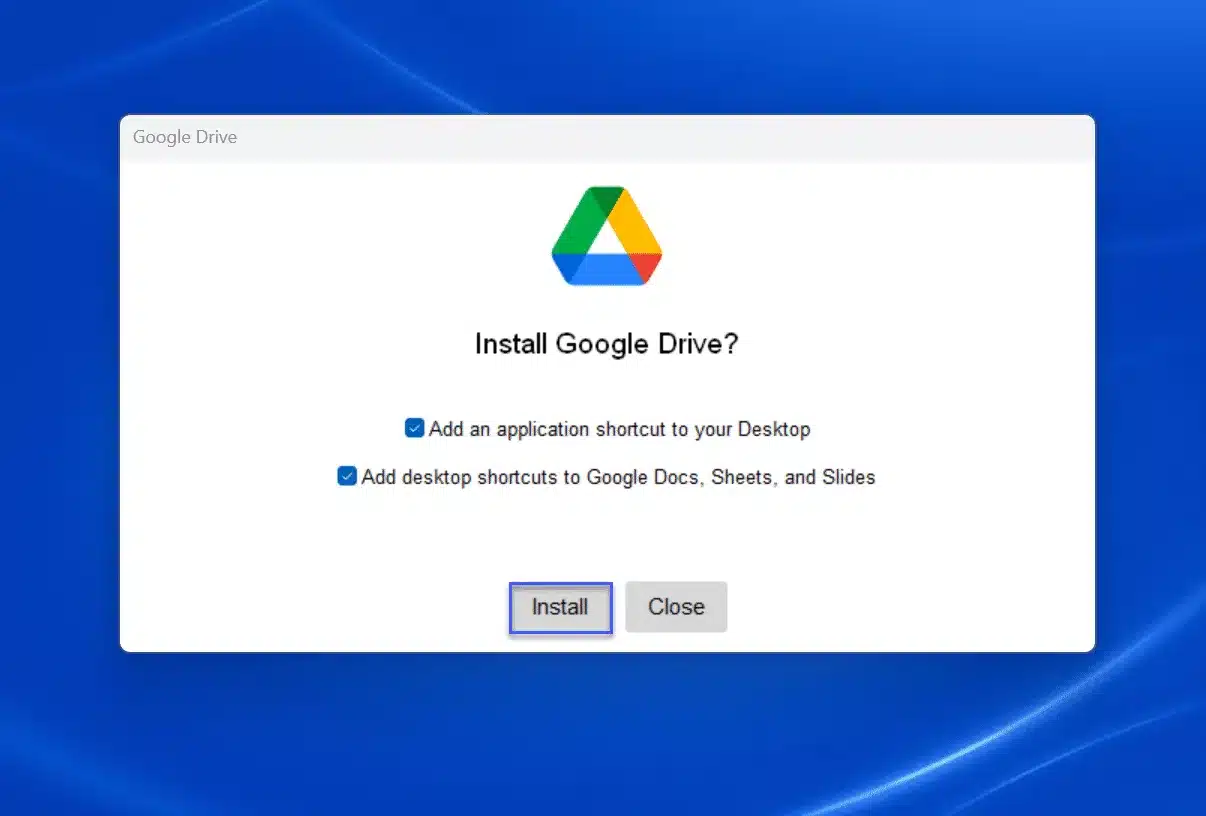 Cách cài đặt Google Drive File Stream trên máy tính