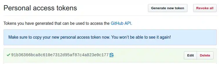 Trang Personal Access Token