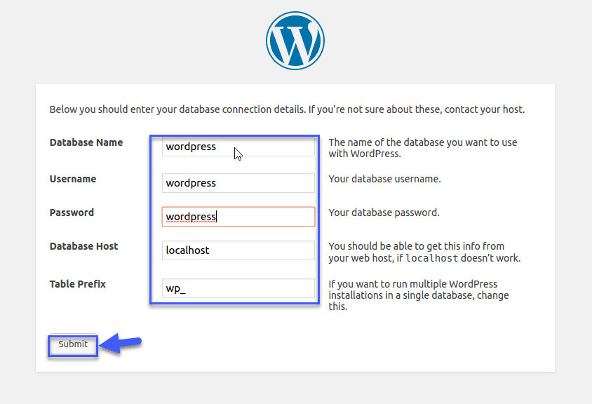 Nhập thông tin Database